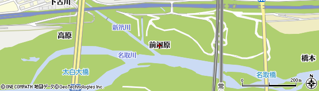 宮城県仙台市太白区大野田（前河原）周辺の地図