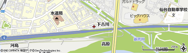 宮城県仙台市太白区大野田（上古川）周辺の地図