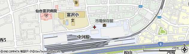 仙台市交通局　地下鉄富沢車両基地・富沢管理事務所・軌道土木係周辺の地図