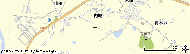 宮城県仙台市太白区坪沼（内城）周辺の地図