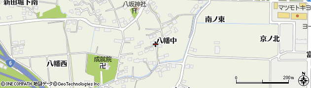 宮城県仙台市太白区富田（八幡中）周辺の地図