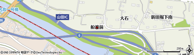 宮城県仙台市太白区山田（船渡前）周辺の地図