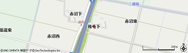 宮城県仙台市若林区三本塚（権毛下）周辺の地図