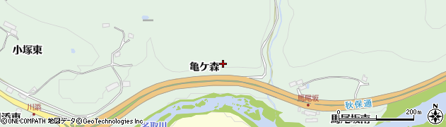 宮城県仙台市太白区茂庭（亀ケ森）周辺の地図