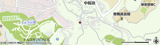 山形県山形市中桜田1125周辺の地図