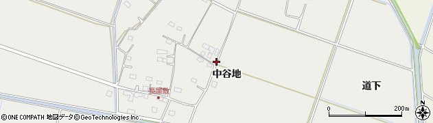 宮城県仙台市若林区三本塚（中谷地）周辺の地図