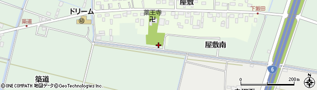 宮城県仙台市若林区下飯田（屋敷南）周辺の地図