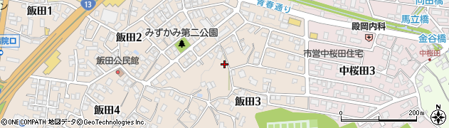 山形県山形市飯田周辺の地図