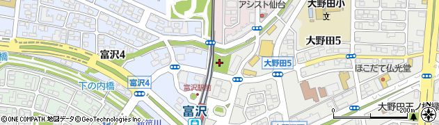 宮城県仙台市太白区富沢下ノ内周辺の地図