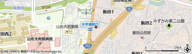 東北電力株式会社　飯田寮周辺の地図