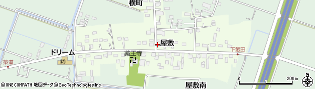 宮城県仙台市若林区飯田（屋敷）周辺の地図