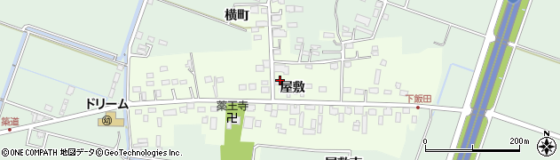 宮城県仙台市若林区飯田周辺の地図