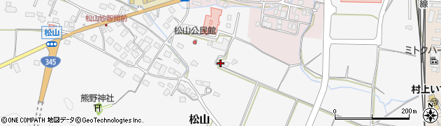 新潟県村上市松山213周辺の地図