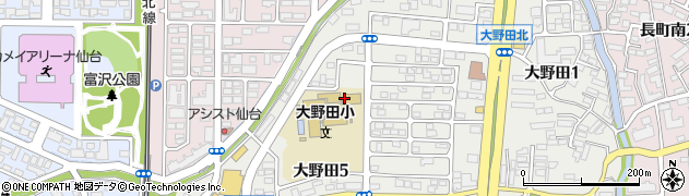 仙台市立大野田小学校周辺の地図