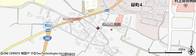新潟県村上市松山228周辺の地図