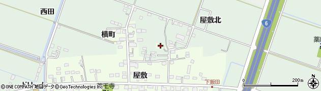 宮城県仙台市若林区飯田（屋敷北）周辺の地図