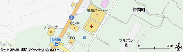 ホームセンタームサシ村上店周辺の地図
