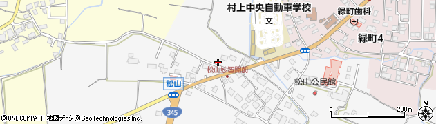 新潟県村上市松山454周辺の地図