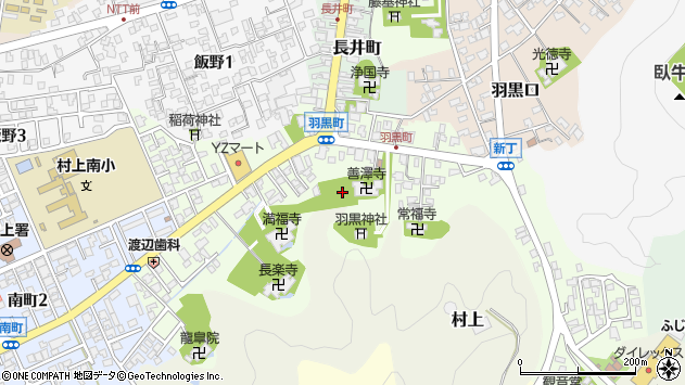 〒958-0851 新潟県村上市羽黒町の地図