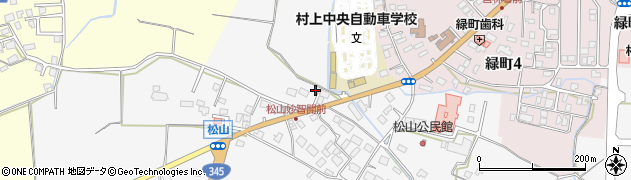 新潟県村上市松山245周辺の地図