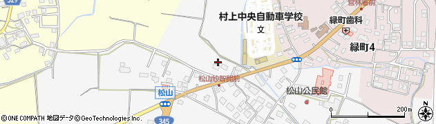 新潟県村上市松山451周辺の地図