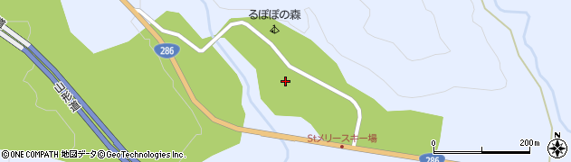 宮城県川崎町（柴田郡）今宿（小屋沢）周辺の地図