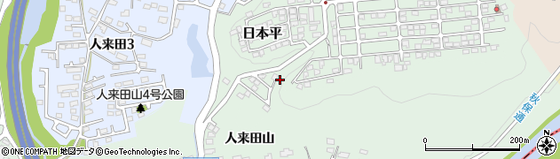 宮城県仙台市太白区日本平47周辺の地図