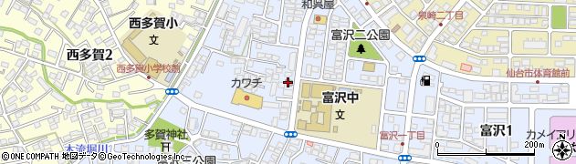 仙台南警察署西多賀交番周辺の地図