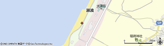 新潟県村上市瀬波周辺の地図