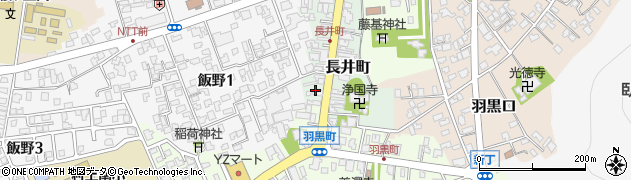新潟県村上市長井町周辺の地図