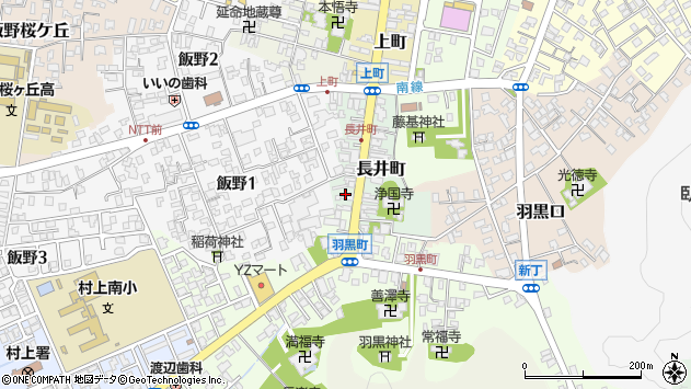 〒958-0844 新潟県村上市長井町の地図