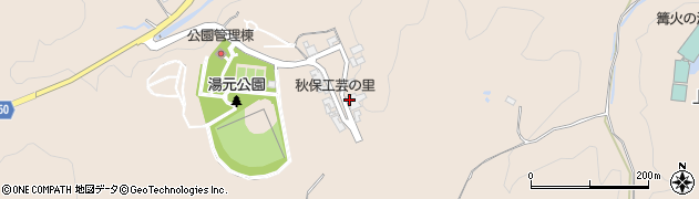 熊野洞周辺の地図