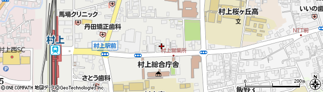 宝商事株式会社村上支店駅前給油所周辺の地図