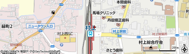 ニッポンレンタカー村上駅前営業所周辺の地図