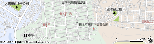 宮城県仙台市太白区日本平14周辺の地図
