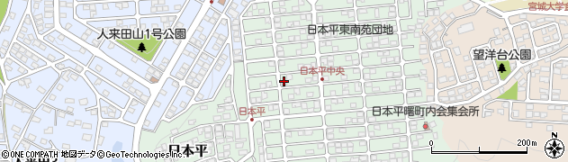 宮城県仙台市太白区日本平38周辺の地図
