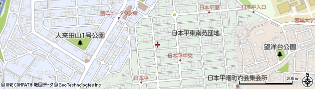 宮城県仙台市太白区日本平36周辺の地図