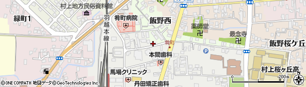新潟県村上市田端町周辺の地図