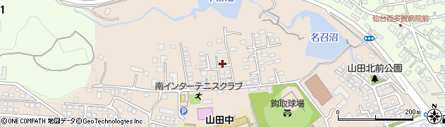 宮城県仙台市太白区山田北前町周辺の地図