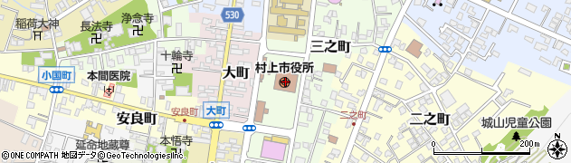 新潟県村上市周辺の地図