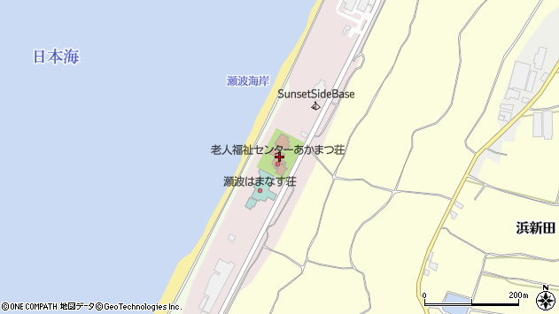 〒958-0037 新潟県村上市瀬波温泉の地図