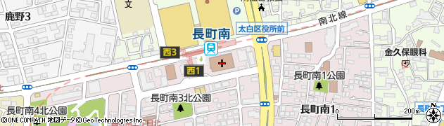 宮城県仙台市太白区周辺の地図