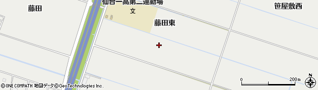 宮城県仙台市若林区荒井（藤田東）周辺の地図