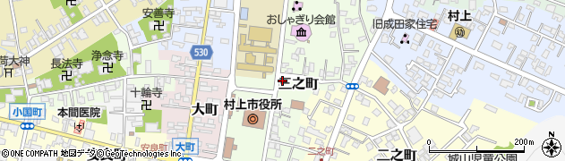 新潟県村上市三之町周辺の地図