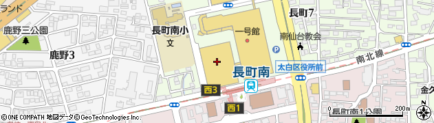 三井ショッピングパーク　ララガーデン長町周辺の地図