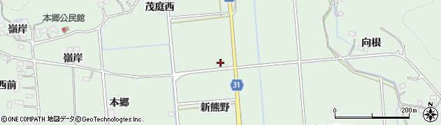 宮城県仙台市太白区茂庭新熊野周辺の地図
