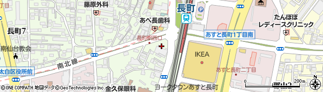 魚民 長町西口駅前店周辺の地図