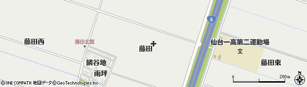 宮城県仙台市若林区荒井（藤田）周辺の地図