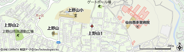 宮城県仙台市太白区上野山周辺の地図