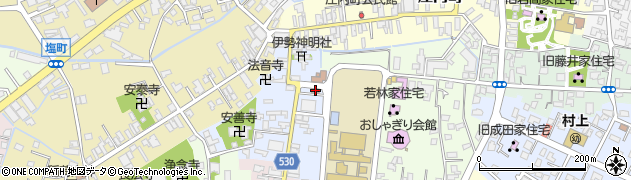 アクサ生命保険株式会社　村上分室周辺の地図